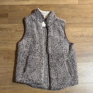 Thread & Supply Gray Sherpa Vest